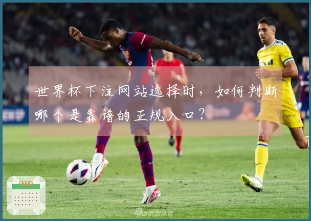 世界杯下注网站选择时，如何判断哪个是靠谱的正规入口？