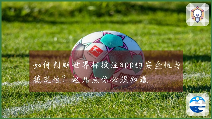 如何判断世界杯投注app的安全性与稳定性？这几点你必须知道